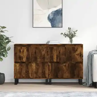 ManoMano Sideboard Anrichte,Beistellschrank fuer Flur,Kueche,Kommodes 2 Stk. Räuchereiche Holzwerkstoff Maisonchic 22913 Angebot