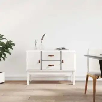 ManoMano Sideboard,Kommode Weiß 110x40x78 cm Massivholz Kiefer vidaXL Angebot