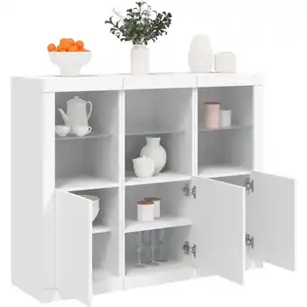 ManoMano 3 Stk. Sideboard,Kommodes mit LED-LeuchtenWeiß Holzwerkstoff vidaXL87928 Angebot