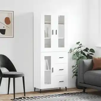 ManoMano Highboard,Kommode Weiß 69,5x34x180 cm Holzwerkstoff vidaXL Angebot