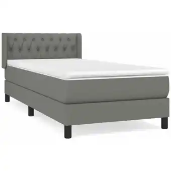 ManoMano Bettgestell mit Matratze,Betten für Erwachsene,Boxspringbett,Schlafzimmerbett Dunkelgrau 90x200 cm Stoff -Maison 81919 - Grau Angebot