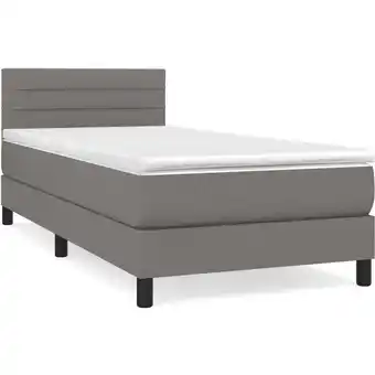 ManoMano Bettgestell mit Matratze,Betten für Erwachsene,Boxspringbett,Schlafzimmerbett Dunkelgrau 90x190 cm Stoff -Maison 96970 - Grau Angebot