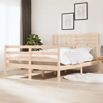 ManoMano Massivholzbett，Schlafzimmerbett，Doppelbett，Bett für Jugendliche，Erwachsene， ältere Menschen 160x200 cm BZSTK152420 MaisonChic Angebot