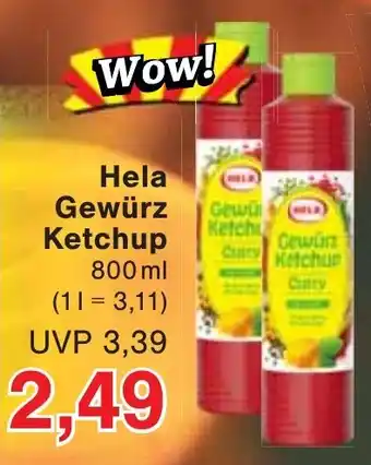 Wiglo Wunderland Hela Gewürz Ketchup 800 ml Angebot