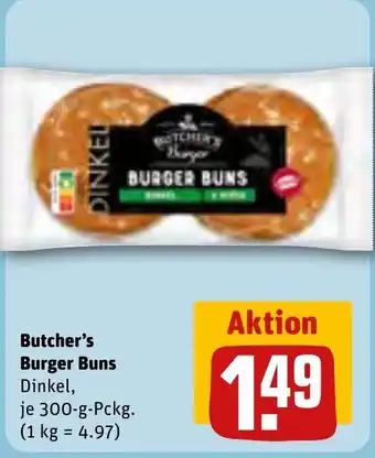 REWE Butcher's Burger Buns 300-g-Pckg. Angebot