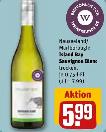 REWE Island Bay Sauvignon Blanc 0,75 l Fl. Angebot