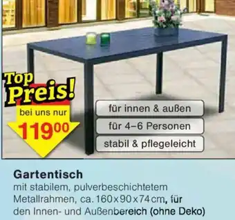 Jawoll Gartentisch Angebot