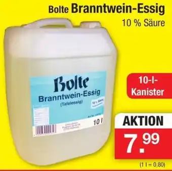 Zimmermann Bolte Branntwein-Essig 10 L Kanister Angebot