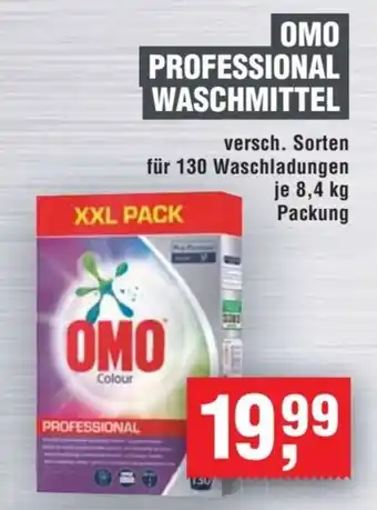 Handelshof OMO PROFESSIONAL WASCHMITTEL je 8,4 kg Packung Angebot