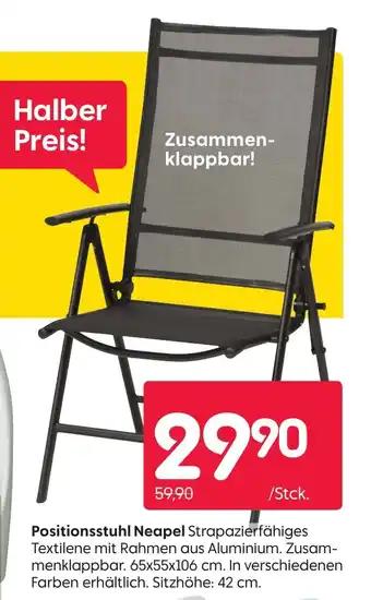 Rusta Positionsstuhl Neapel Angebot