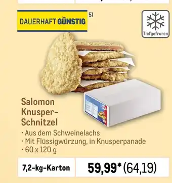 METRO Salomon Knusper- Schnitzel 7,2-kg-Karton Angebot