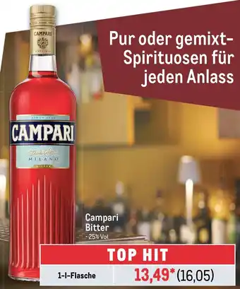 METRO Campari Bitter -25% Vol. 1-I-Flasche Angebot