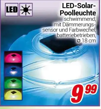 CENTERSHOP LED-Solar- Poolleuchte Angebot