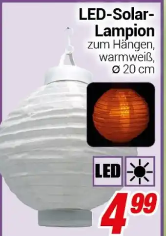 CENTERSHOP LED-Solar- Lampion Angebot