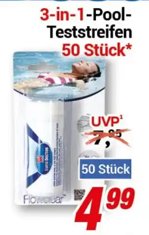 CENTERSHOP 3-in-1-Pool- Teststreifen 50 Stück Angebot