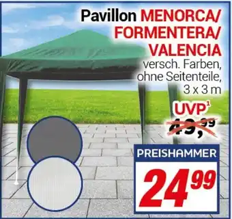 CENTERSHOP Pavillon MENORCA/ FORMENTERA/ VALENCIA Angebot