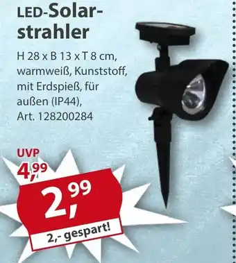 Sonderpreis Baumarkt LED-Solar- strahler Angebot