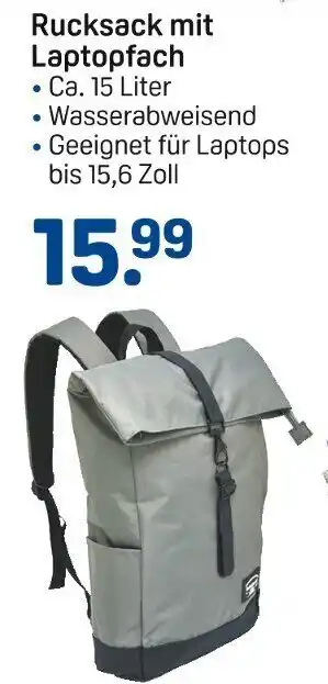 Rossmann Rucksack mit Laptopfach Angebot