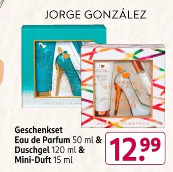 Rossmann Geschenkset Eau de Parfum 50 ml & Duschgel 120 ml & Mini-Duft 15 ml Angebot