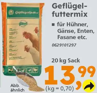 Globus Baumarkt Geflügelfuttermix 20 kg Sack Angebot