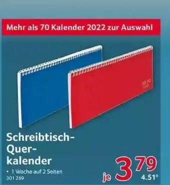 Selgros Schreibtisch-querkalender Angebot