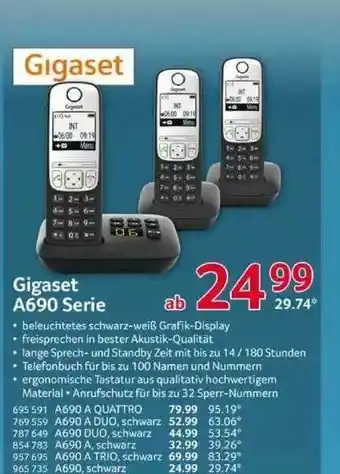 Selgros Gigaset A690 Serie Angebot