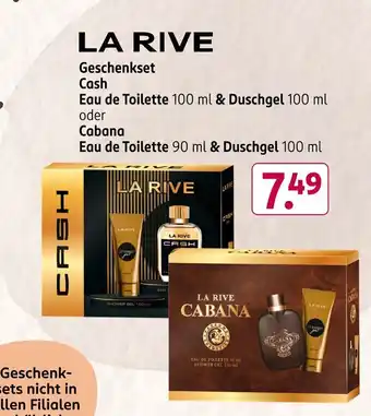 Rossmann LA RIVE Geschenkset Cash Eau de Toilette 100 ml & Duschgel 100 ml oder Cabana Eau de Toilette 90 ml & Duschgel 100 ml Angebot