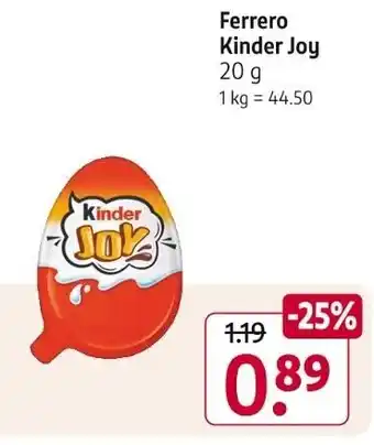 Rossmann Ferrero Kinder Joy 20 g Angebot