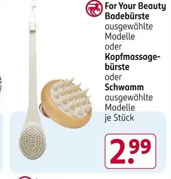 Rossmann For Your Beauty Badebürste Angebot