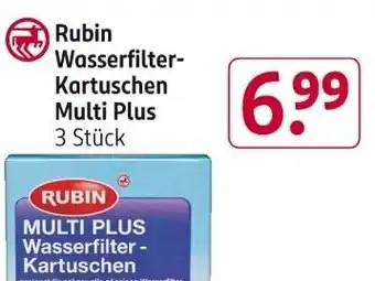 Rossmann Rubin Wasserfilter- Kartuschen Multi Plus Angebot