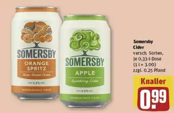 REWE Somersby Cider 0,33 l Dose Angebot