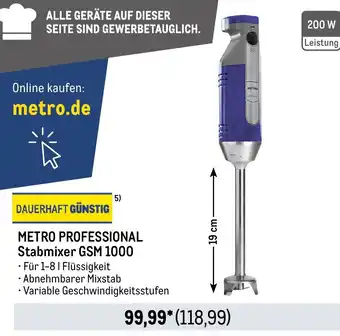 METRO METRO PROFESSIONAL Stabmixer GSM 1000 Angebot