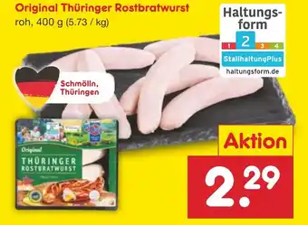 Netto Marken-Discount Original Thüringer Rostbratwurst 400g Angebot