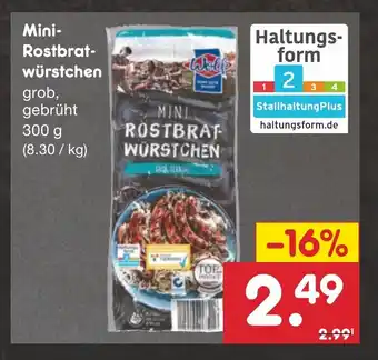 Netto Marken-Discount Mini- Rostbratwürstchen 300g Angebot