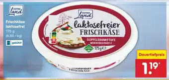 Netto Marken-Discount GUTES land Frischkäse laktosefrei 175g Angebot