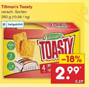 Netto Marken-Discount Tillman's Toasty versch. Sorten 280 g Angebot