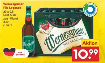 Netto Marken-Discount Wernesgrüner Pils Legende 20*500ml Angebot