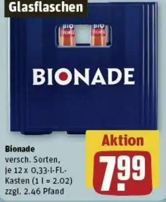 REWE Bionade 12 x 0,33-l-FL- Kasten Angebot