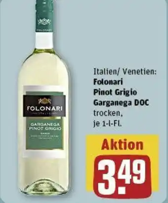 REWE Folonari Pinot Grigio Garganega DOC 1-l-Fl. Angebot