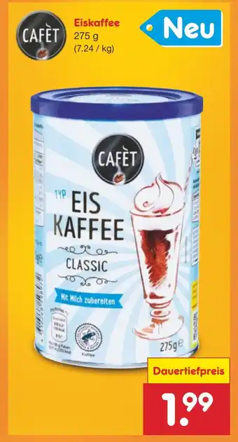 Netto Marken-Discount CAFÉT Eiskaffee 275g Angebot