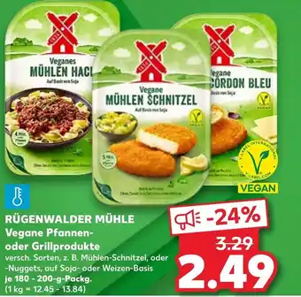 Kaufland RÜGENWALDER MÜHLE Vegane Pfannen- oder Grillprodukte 180 - 200-g-Packg. Angebot