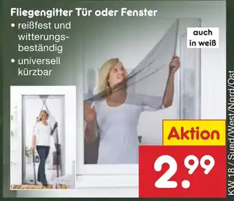 Netto Marken-Discount Fliegengitter Tür oder Fenster Angebot