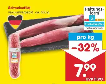 Netto Marken-Discount Schweinefilet pro kg Angebot