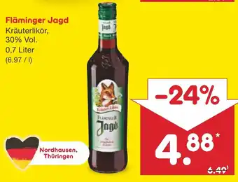 Netto Marken-Discount Fläminger Jagd Kräuterlikör, 30% Vol. 0,7 Liter Angebot