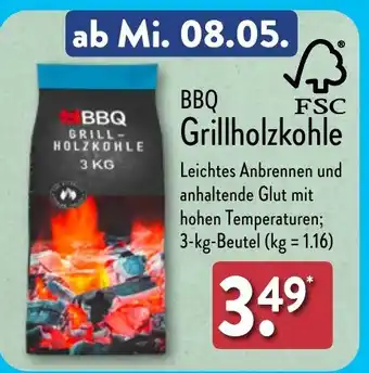 Aldi Nord BBQ Grillholzkohle 3 KG Angebot