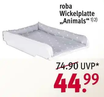 Rossmann Roba wickelplatte „animals“ Angebot