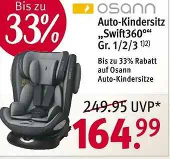 Rossmann Osann auto-kindersitze „swift360°“ Angebot