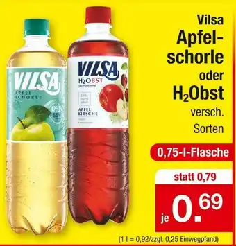 Zimmermann Vilsa apfelschorle oder h2obst Angebot