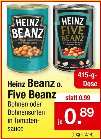 Zimmermann Heinz beanz o. five beanz Angebot