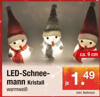 Zimmermann Led-schneemann kristall Angebot